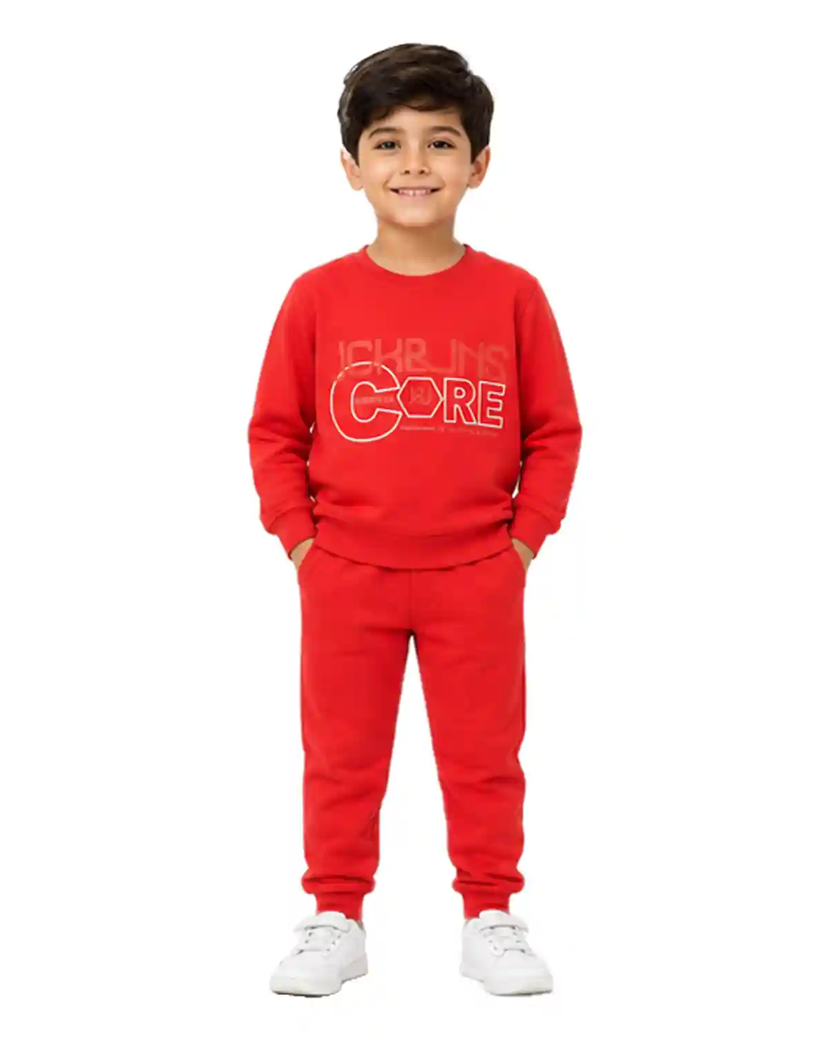 red-ribbed-boys-romper-set-front